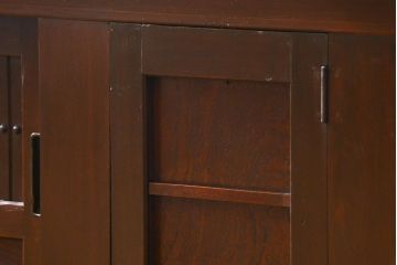 アンティーク家具　古民具・骨董 特大!九尺幅　重厚な水屋箪笥ローボード(1)(ローチェスト、テレビボード、テレビ台、キャビネット、収納棚)