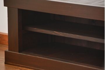 アンティーク家具　古民具・骨董 特大!九尺幅　重厚な水屋箪笥ローボード(1)(ローチェスト、テレビボード、テレビ台、キャビネット、収納棚)