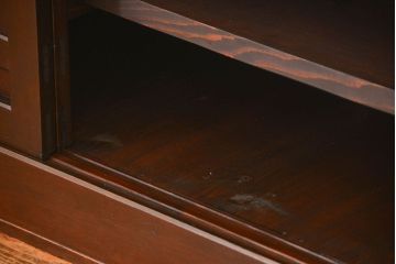 アンティーク家具　古民具・骨董 特大!九尺幅　重厚な水屋箪笥ローボード(1)(ローチェスト、テレビボード、テレビ台、キャビネット、収納棚)
