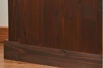 アンティーク家具　古民具・骨董 特大!九尺幅　重厚な水屋箪笥ローボード(1)(ローチェスト、テレビボード、テレビ台、キャビネット、収納棚)