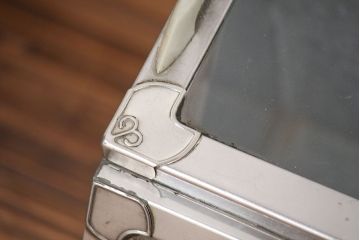 レトロ家具　昭和レトロ 古いブリキの小さなガラスケース(ショーケース)