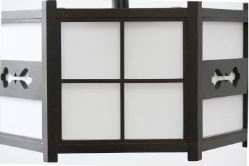 ビンテージ 松本民芸家具　希少な吊り下げ照明(2)　(B型六角アンドン)