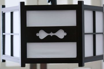 ビンテージ 松本民芸家具　希少な吊り下げ照明(3)　(B型六角アンドン)