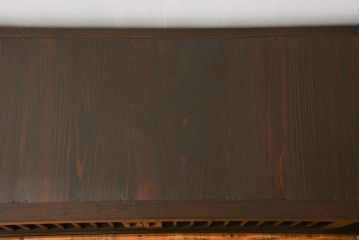 アンティーク家具　古民具・骨董 特大!九尺幅　重厚な水屋箪笥ローボード(2)(ローチェスト、テレビボード、テレビ台、キャビネット、収納棚)
