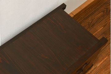 アンティーク家具　古民具・骨董 特大!九尺幅　重厚な水屋箪笥ローボード(2)(ローチェスト、テレビボード、テレビ台、キャビネット、収納棚)