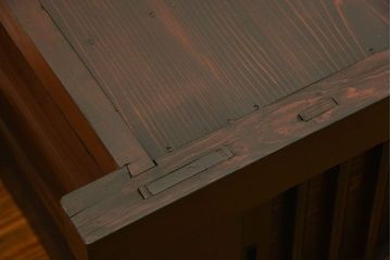 アンティーク家具　古民具・骨董 特大!九尺幅　重厚な水屋箪笥ローボード(2)(ローチェスト、テレビボード、テレビ台、キャビネット、収納棚)