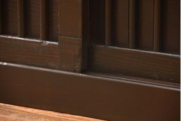 アンティーク家具　古民具・骨董 特大!九尺幅　重厚な水屋箪笥ローボード(2)(ローチェスト、テレビボード、テレビ台、キャビネット、収納棚)