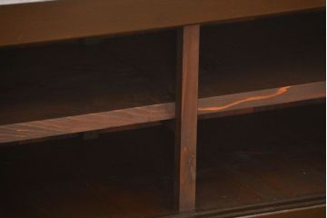 アンティーク家具　古民具・骨董 特大!九尺幅　重厚な水屋箪笥ローボード(2)(ローチェスト、テレビボード、テレビ台、キャビネット、収納棚)