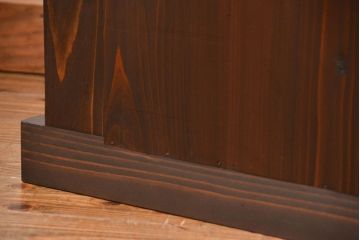 アンティーク家具　古民具・骨董 特大!九尺幅　重厚な水屋箪笥ローボード(2)(ローチェスト、テレビボード、テレビ台、キャビネット、収納棚)