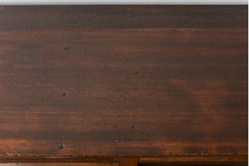 アンティーク家具　アンティーク 古いナラ材の脚付き収納棚　(サイドキャビネット、飾り棚、本棚)