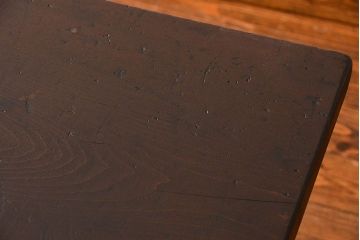 アンティーク家具　アンティーク 特大!古い学校の両面引き出し作業台(テーブル、デスク、机、在宅ワーク、在宅用陳列台)