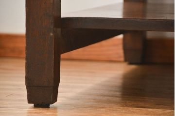 アンティーク家具　アンティーク 特大!古い学校の両面引き出し作業台(テーブル、デスク、机、在宅ワーク、在宅用陳列台)