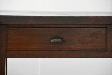 アンティーク家具　アンティーク 特大!古い学校の両面引き出し作業台(テーブル、デスク、机、在宅ワーク、在宅用陳列台)