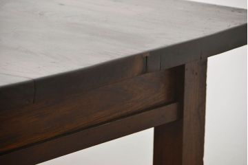 アンティーク家具　アンティーク 特大!古い学校の両面引き出し作業台(テーブル、デスク、机、在宅ワーク、在宅用陳列台)
