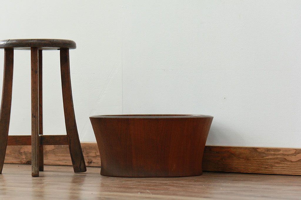 デンマーク　ニッセン社製　1960年〜70年代　チーク材の桶(ボール、ボウル)