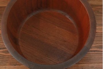 デンマーク　ニッセン社製　1960年〜70年代　チーク材の桶(ボール、ボウル)