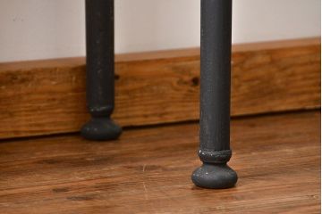 アンティーク家具　アンティーク ペンキのはげた背面鏡のケビントガラスケース(飾り棚、戸棚、ショーケース)