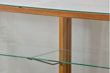レトロ家具　昭和レトロ シンプルなガラスケース(ショーケース、飾り棚)