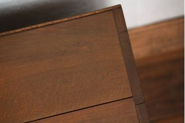 レトロ家具　昭和レトロ 古い木の引き出し付き書類棚(小引き出し)