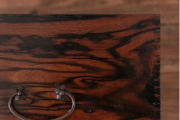 アンティーク家具　古民具・骨董 イタミ有り　総黒柿材無垢　上質な小引き出し