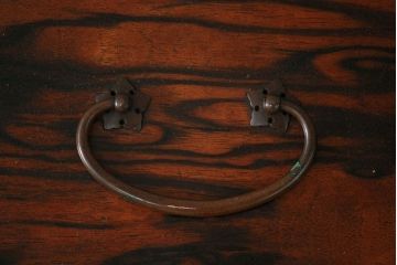 アンティーク家具　古民具・骨董 イタミ有り　総黒柿材無垢　上質な小引き出し