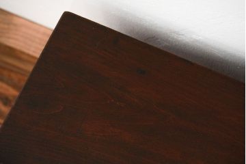 アンティーク家具　古民具・骨董 ダイヤガラス入りの小さな置き床(置床、ローボード)