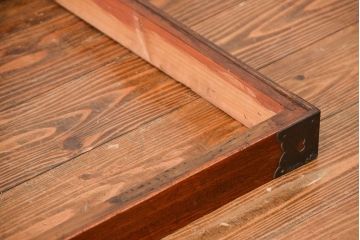 アンティーク家具　古民具・骨董 前面欅材　金具の立派な　五丁引き　上手庄内箪笥(時代箪笥)