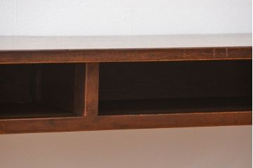 アンティーク家具　アンティーク 天板ナラ材の薄型作業台(4)(サイドテーブル、机、在宅ワーク、在宅用デスク)