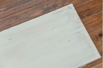 アンティーク家具　アンティークペイント仕上げ　横長サイドテーブル(1)　(机、在宅ワーク、在宅用デスク、作業台)