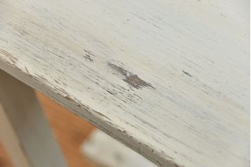 アンティーク家具　アンティークペイント仕上げ　横長サイドテーブル(1)　(机、在宅ワーク、在宅用デスク、作業台)