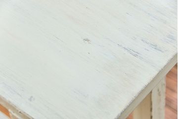 アンティーク家具　アンティークペイント仕上げ　横長サイドテーブル(1)　(机、在宅ワーク、在宅用デスク、作業台)