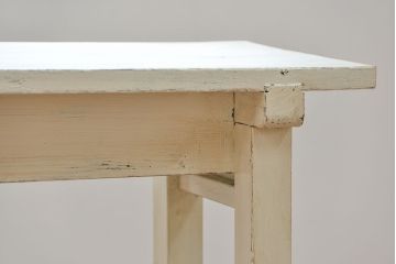 アンティーク家具　アンティークペイント仕上げ　横長サイドテーブル(1)　(机、在宅ワーク、在宅用デスク、作業台)