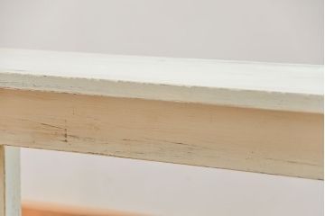 アンティーク家具　アンティークペイント仕上げ　横長サイドテーブル(1)　(机、在宅ワーク、在宅用デスク、作業台)