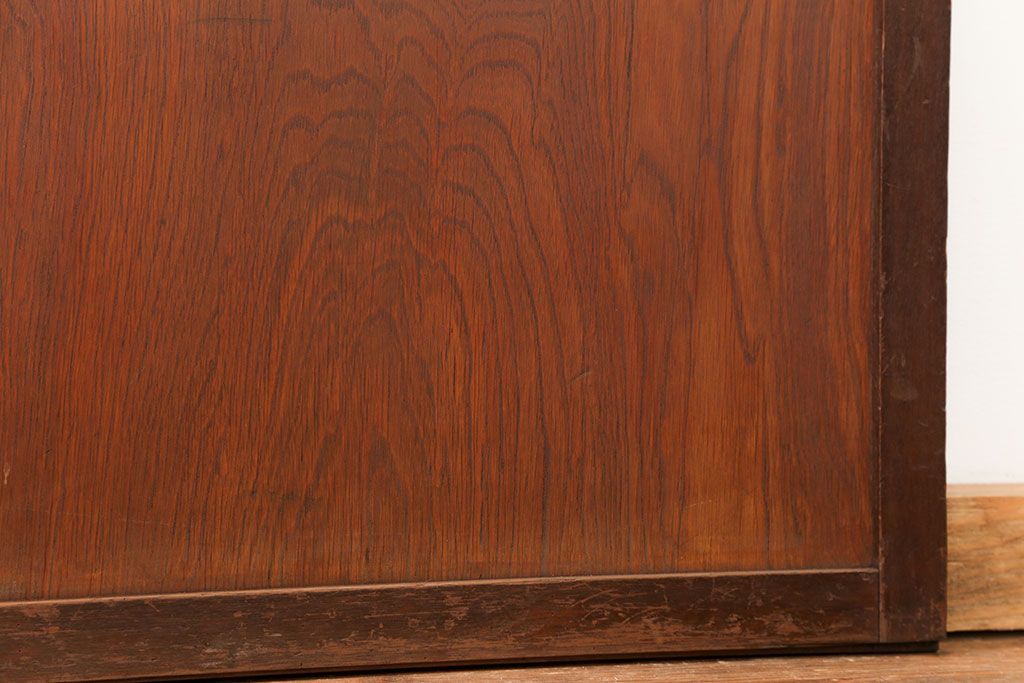 昭和レトロ ダイヤガラス入りのガラス帯戸　2枚セット(引き戸、ガラス戸)