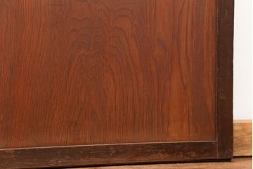 昭和レトロ ダイヤガラス入りのガラス帯戸　2枚セット(引き戸、ガラス戸)