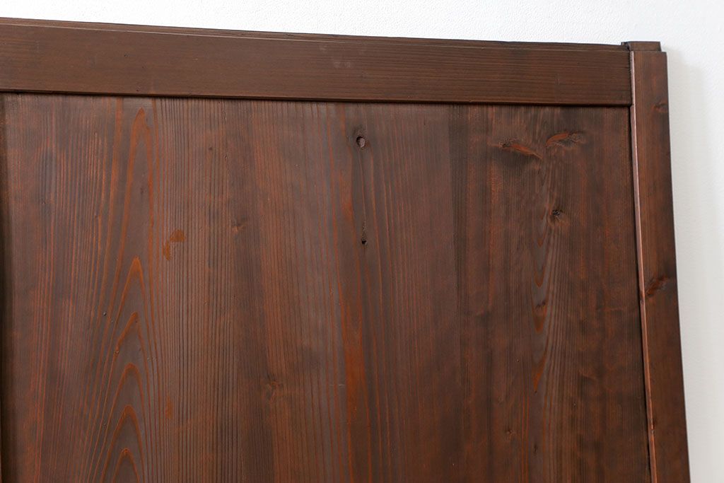 和製アンティーク ダイヤガラス入りのガラス帯戸2枚セット(引き戸・ガラス戸)