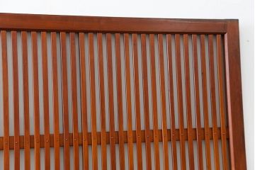 古民具・骨董 美しいガラス入り格子戸4枚セット　(建具・引き戸)