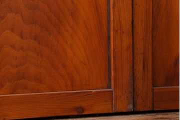 古民具・骨董 美しいガラス入り格子戸4枚セット　(建具・引き戸)