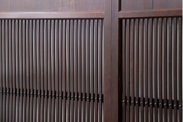 古民具・骨董 味わい深い繊細な格子帯戸　4枚セット(格子戸、引き戸)