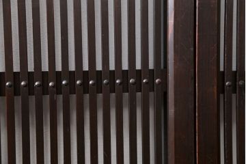 古民具・骨董 味わい深い繊細な格子帯戸　4枚セット(格子戸、引き戸)