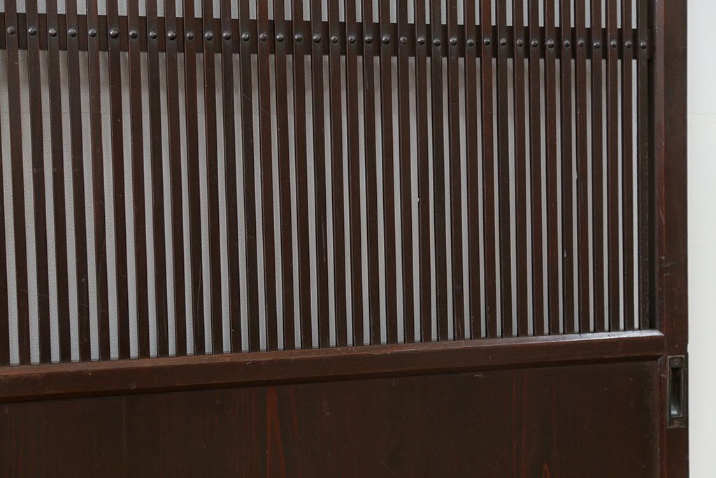 古民具・骨董 味わい深い繊細な格子帯戸　4枚セット(格子戸、引き戸)