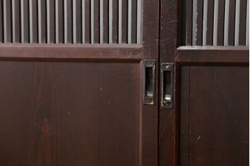 古民具・骨董 味わい深い繊細な格子帯戸　4枚セット(格子戸、引き戸)