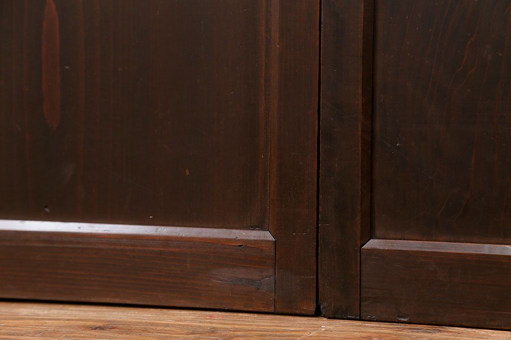 古民具・骨董 味わい深い繊細な格子帯戸　4枚セット(格子戸、引き戸)