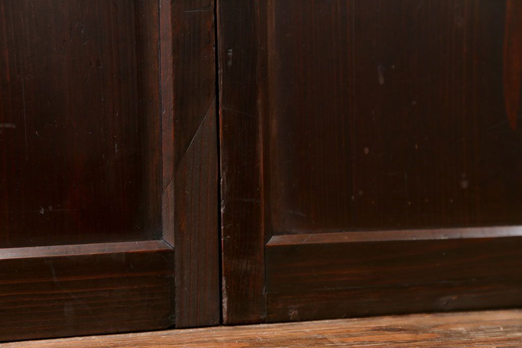 古民具・骨董 味わい深い繊細な格子帯戸　4枚セット(格子戸、引き戸)