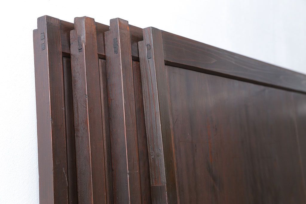 古民具・骨董 味わい深い繊細な格子帯戸　4枚セット(格子戸、引き戸)