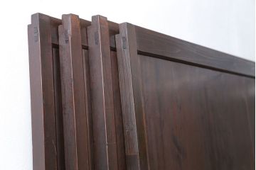 古民具・骨董 味わい深い繊細な格子帯戸　4枚セット(格子戸、引き戸)