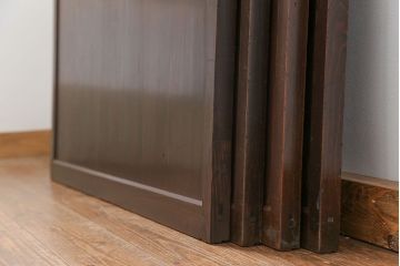 古民具・骨董 味わい深い繊細な格子帯戸　4枚セット(格子戸、引き戸)