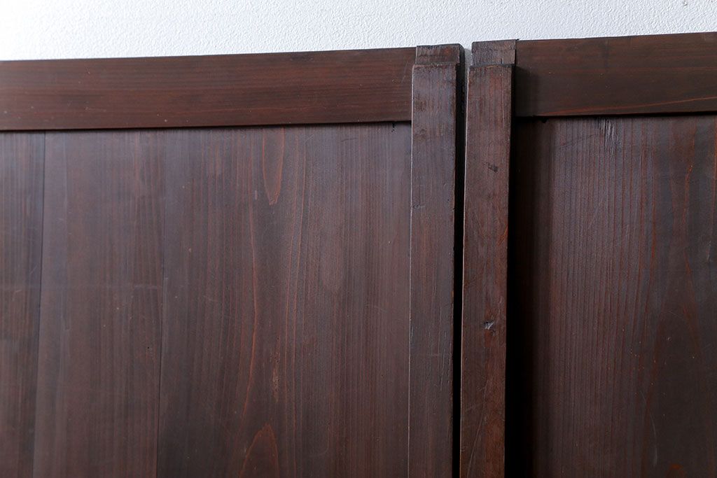 古民具・骨董 味わい深い繊細な格子帯戸　4枚セット(格子戸、引き戸)