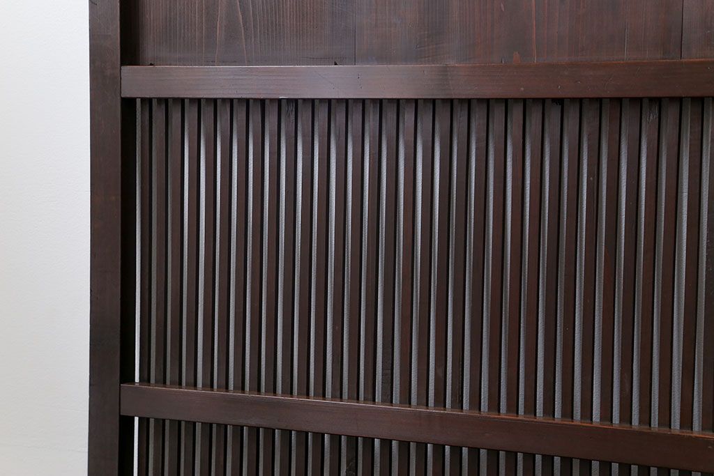 古民具・骨董 味わい深い繊細な格子帯戸　4枚セット(格子戸、引き戸)