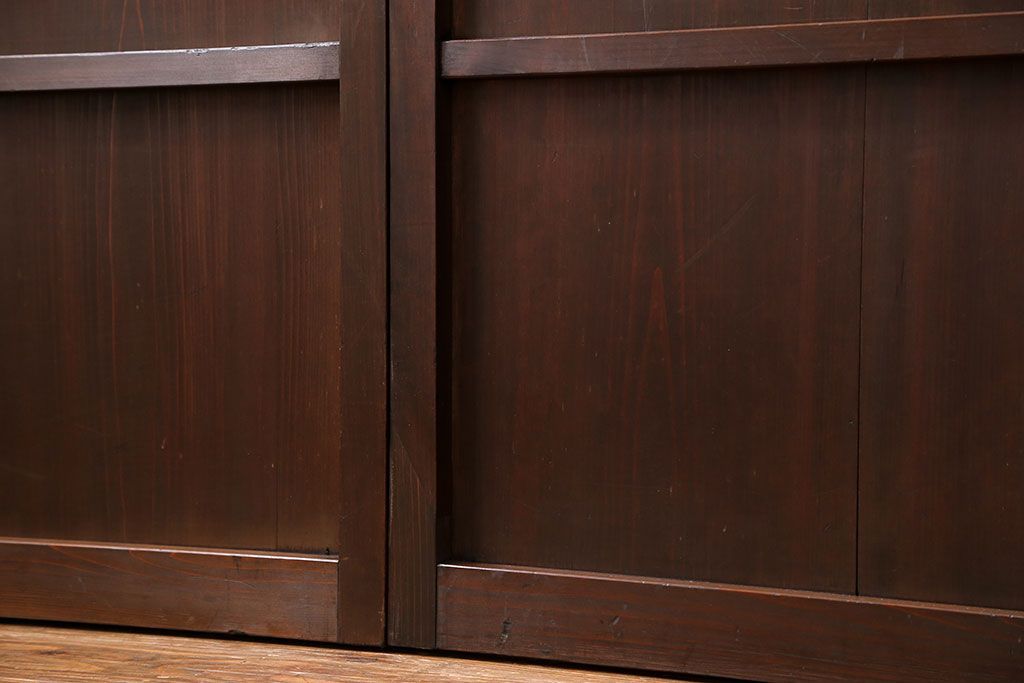 古民具・骨董 味わい深い繊細な格子帯戸　4枚セット(格子戸、引き戸)